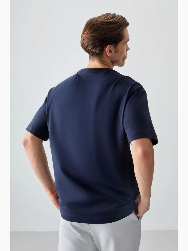 T-shirt oversize en coton imprimé tommy Bleu marine - Kiabi