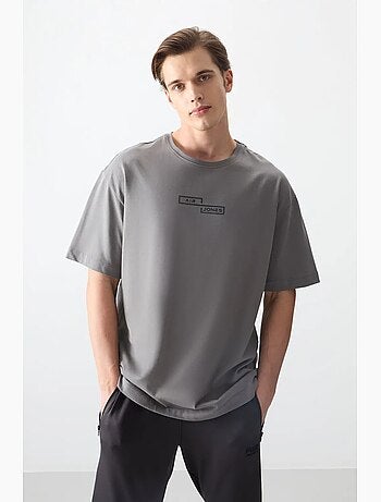 T-shirt oversize en coton imprimé tommy