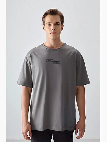 T-shirt oversize en coton imprimé tommy