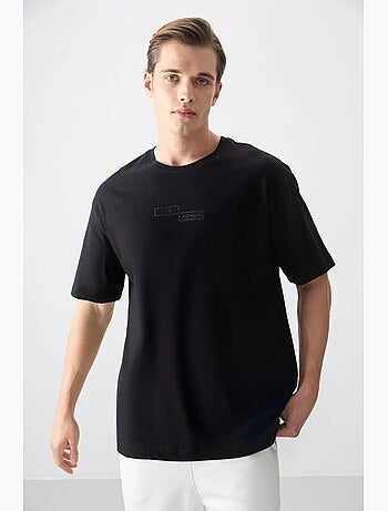 T-shirt oversize en coton imprimé tommy