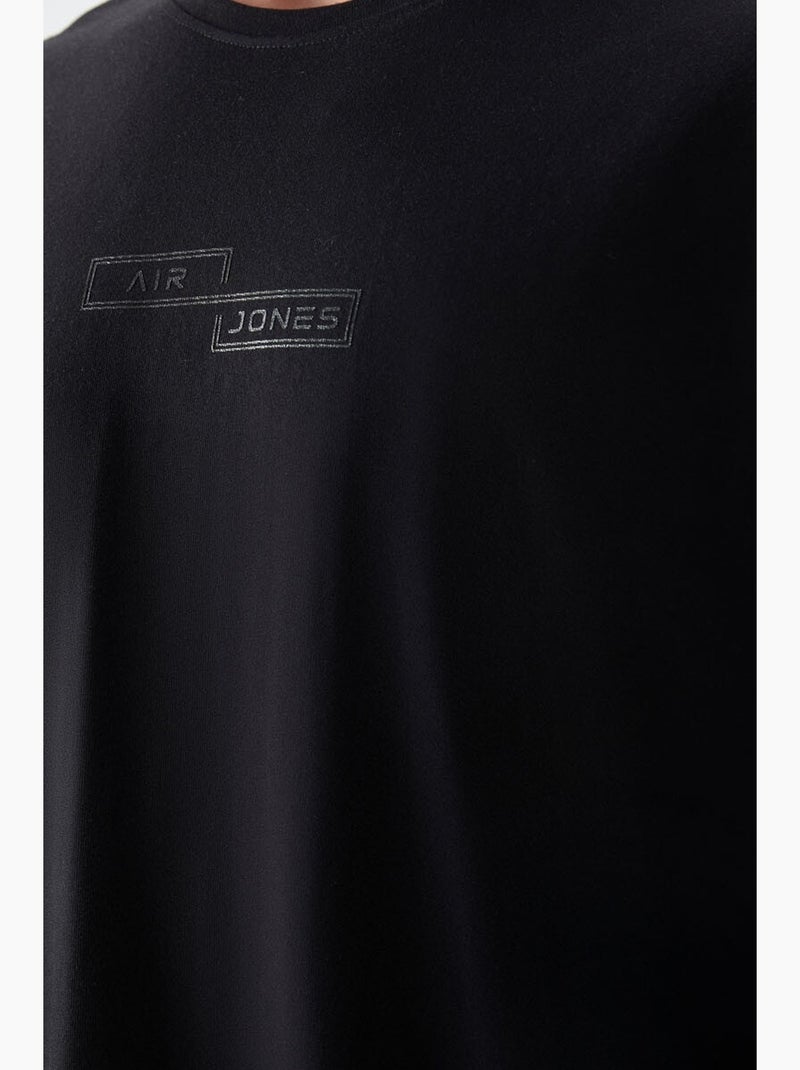 T-shirt oversize en coton imprimé tommy Noir - Kiabi