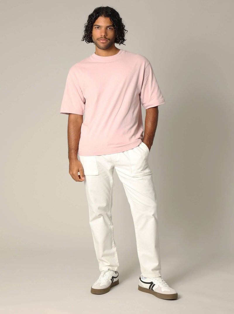 T-shirt oversize en coton pour un style décontracté 'Deeluxe' Parme - Kiabi