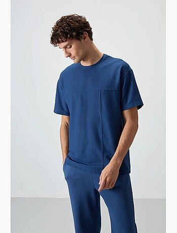T-shirt oversize en jersey avec poche tommy