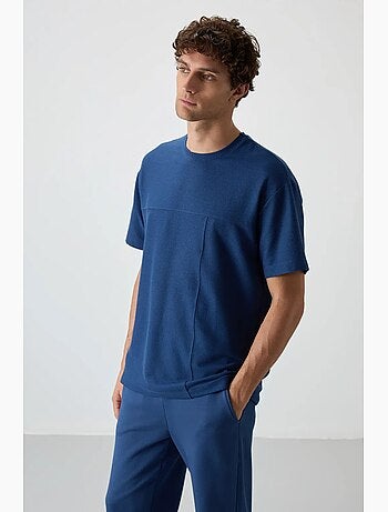T-shirt oversize en jersey avec poche tommy