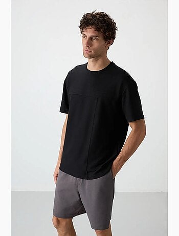 T-shirt oversize en jersey avec poche tommy
