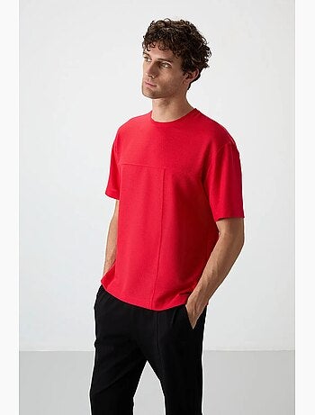 T-shirt oversize en jersey avec poche tommy