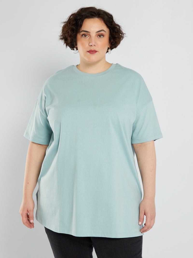 T-shirt oversize en jersey Bleu - Kiabi