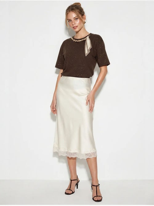 T-shirt oversize en jersey de coton à col rond lucci - Kiabi T-shirt oversize en jersey de coton à col rond lucci - Kiabi