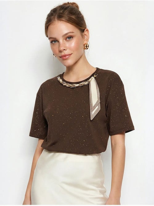 T-shirt oversize en jersey de coton à col rond lucci - Kiabi T-shirt oversize en jersey de coton à col rond lucci - Kiabi