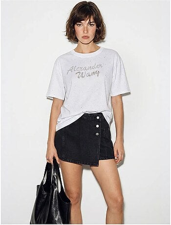 T-shirt oversize en jersey de coton imprimé lucci