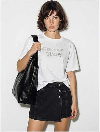 T-shirt oversize en jersey de coton imprimé lucci