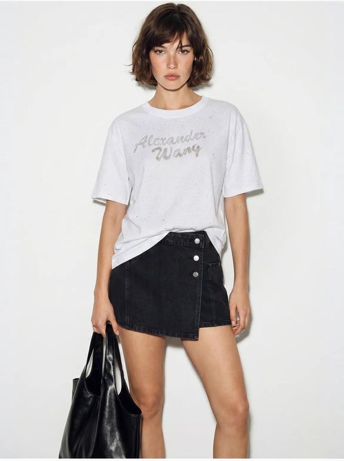 T-shirt oversize en jersey de coton imprimé lucci - Kiabi