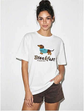 T-shirt oversize en jersey de coton imprimé lucci