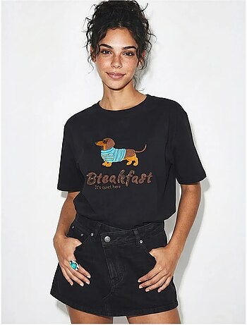 T-shirt oversize en jersey de coton imprimé lucci