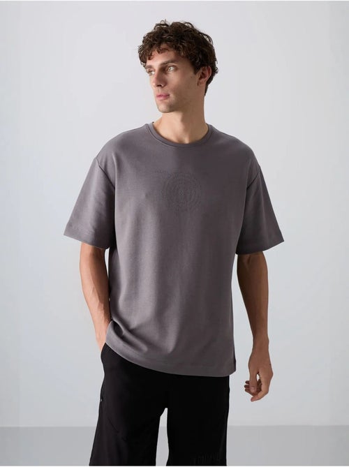 T-shirt oversize en mélange coton à col rond tommy - Kiabi T-shirt oversize en mélange coton à col rond tommy - Kiabi