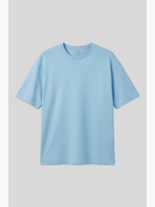 T-shirt oversize en mélange de coton à col rond tommy - Kiabi T-shirt oversize en mélange de coton à col rond tommy - Kiabi