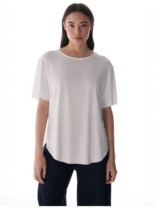 T-shirt oversize en modal à col rond penti - Kiabi
