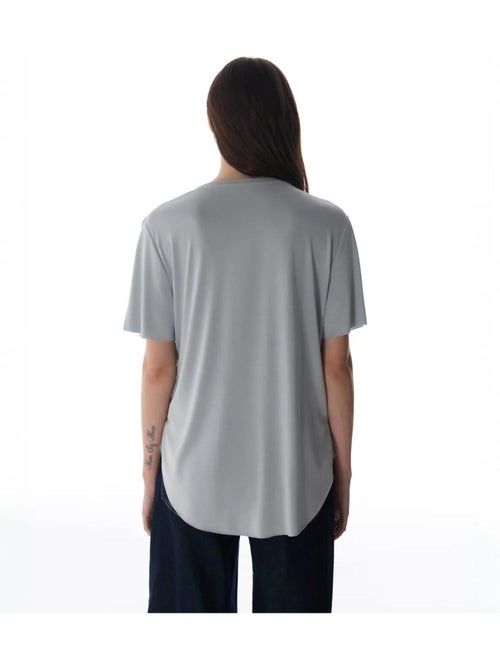 T-shirt oversize en modal à col rond penti - Kiabi T-shirt oversize en modal à col rond penti - Kiabi