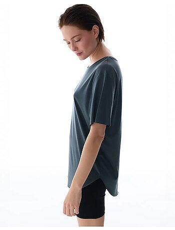 T-shirt oversize en modal à col rond penti