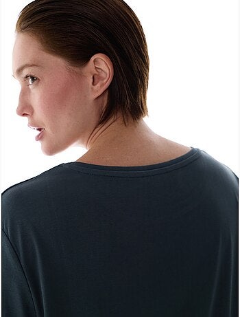 T-shirt oversize en modal à col rond penti