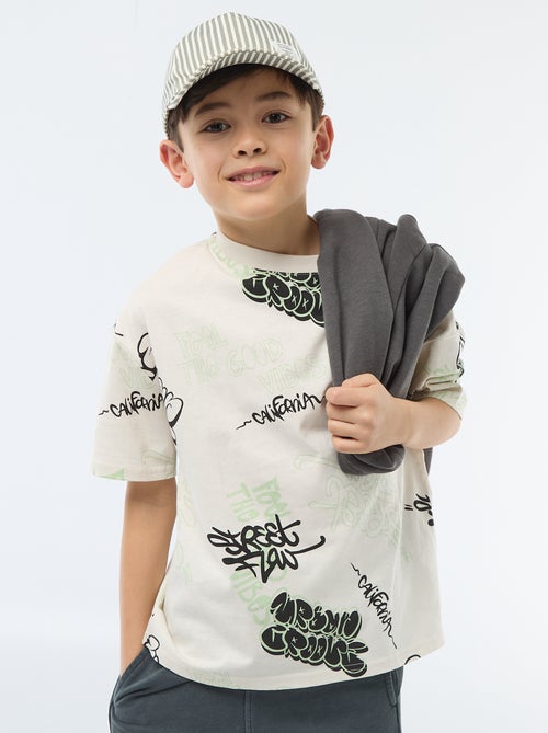 T-shirt oversize fantaisie - Kiabi