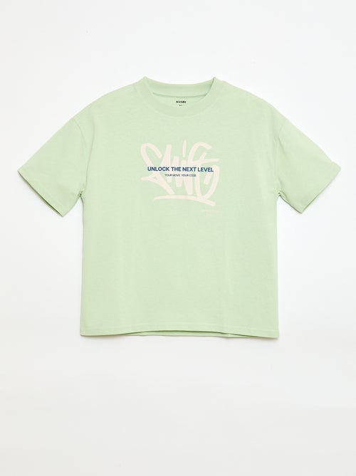 T-shirt oversize fantaisie - Kiabi