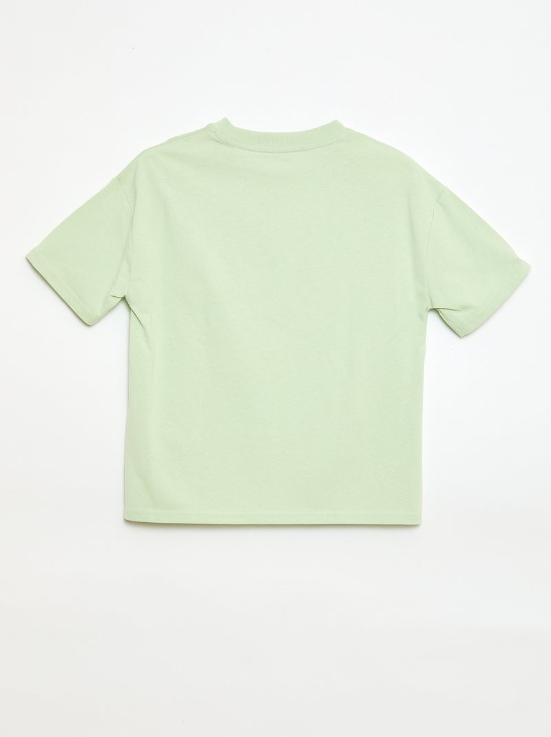 T-shirt oversize fantaisie Vert - Kiabi