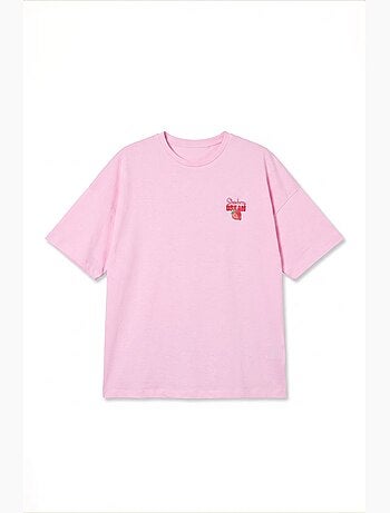 T-shirt oversize imprimé à col rond hiccup