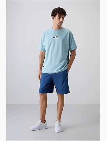 T-shirt oversize imprimé à col rond tommy