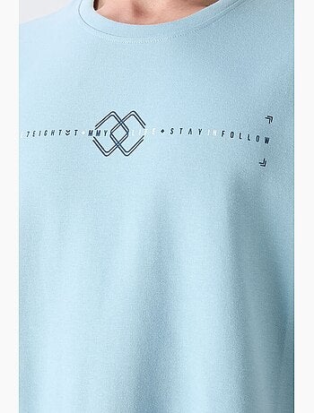 T-shirt oversize imprimé à col rond tommy