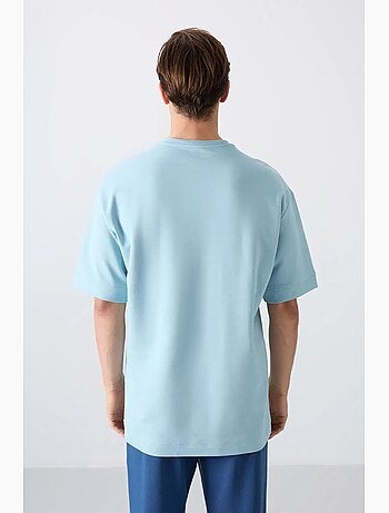 T-shirt oversize imprimé à col rond tommy