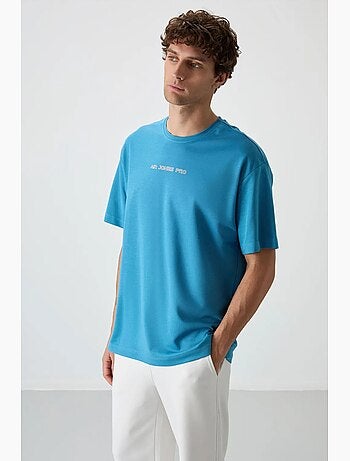 T-shirt oversize imprimé à col rond tommy