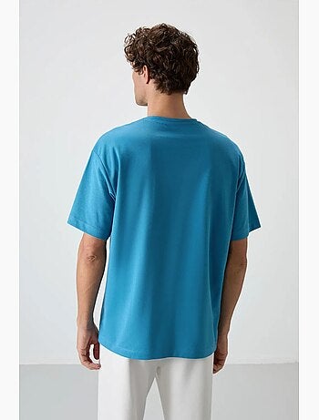 T-shirt oversize imprimé à col rond tommy