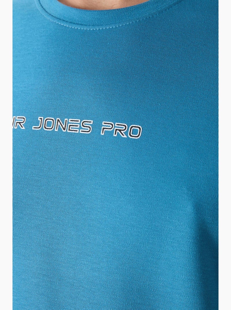 T-shirt oversize imprimé à col rond tommy Bleu électrique - Kiabi