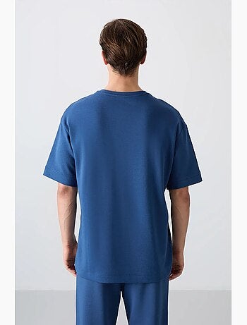 T-shirt oversize imprimé à col rond tommy