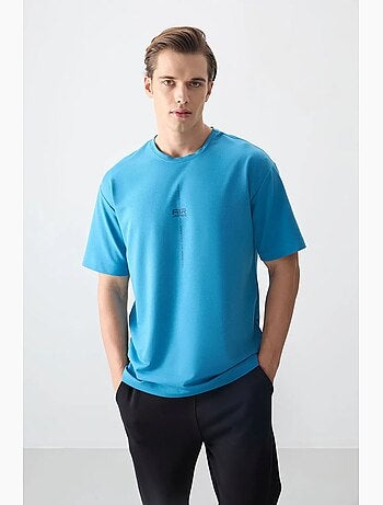 T-shirt oversize imprimé à col rond tommy