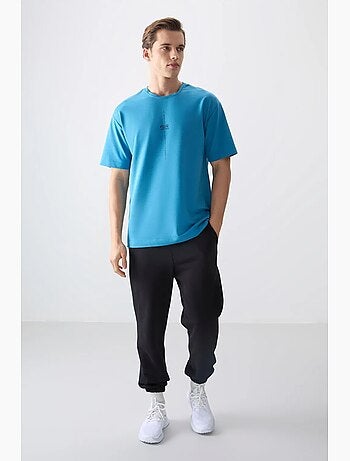 T-shirt oversize imprimé à col rond tommy