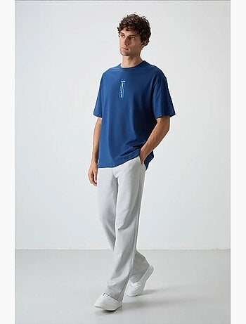 T-shirt oversize imprimé à col rond tommy