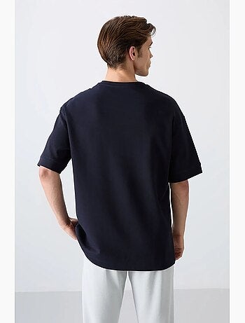 T-shirt oversize imprimé à col rond tommy