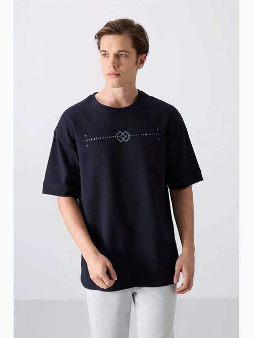 T-shirt oversize imprimé à col rond tommy - Kiabi T-shirt oversize imprimé à col rond tommy - Kiabi