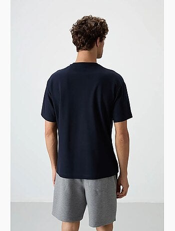 T-shirt oversize imprimé à col rond tommy