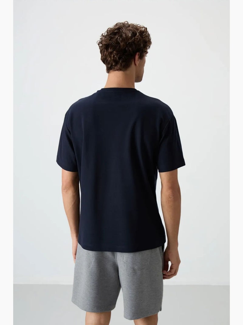T-shirt oversize imprimé à col rond tommy Bleu marine - Kiabi