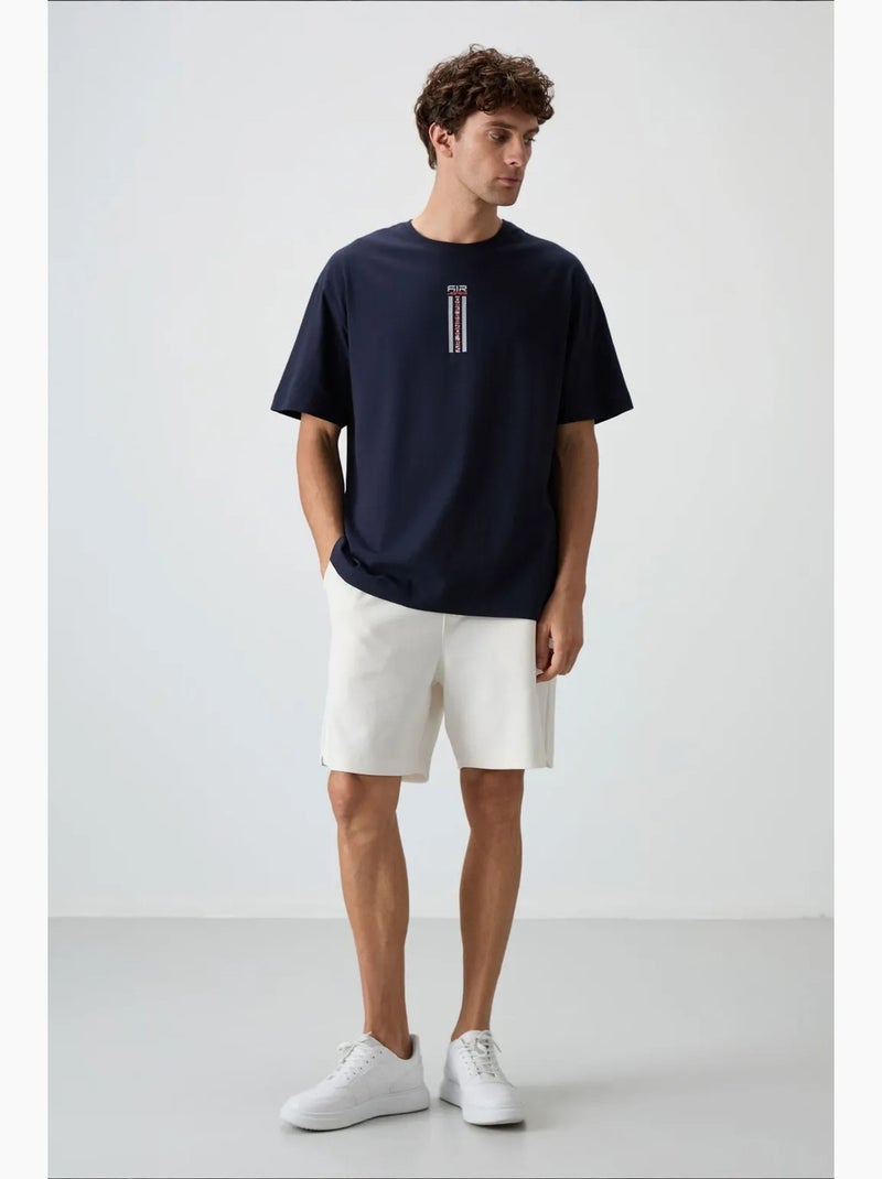 T-shirt oversize imprimé à col rond tommy Bleu marine - Kiabi