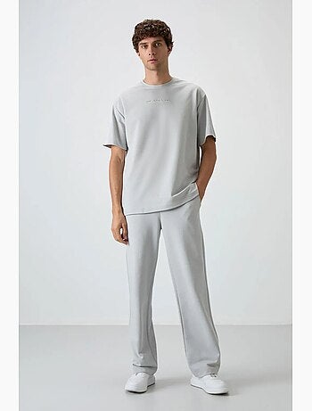 T-shirt oversize imprimé à col rond tommy