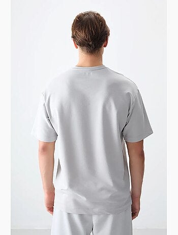 T-shirt oversize imprimé à col rond tommy