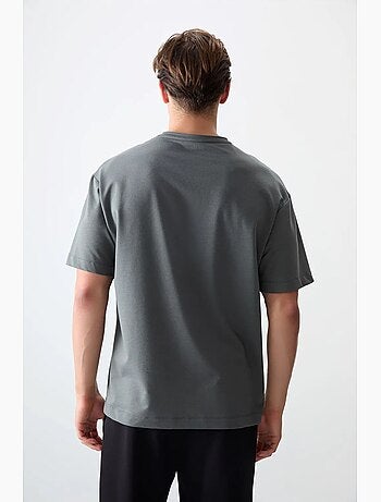 T-shirt oversize imprimé à col rond tommy