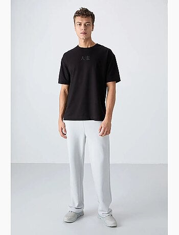 T-shirt oversize imprimé à col rond tommy