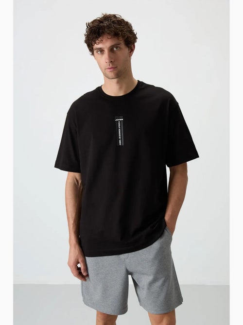 T-shirt oversize imprimé à col rond tommy - Kiabi T-shirt oversize imprimé à col rond tommy - Kiabi