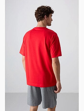 T-shirt oversize imprimé à col rond tommy