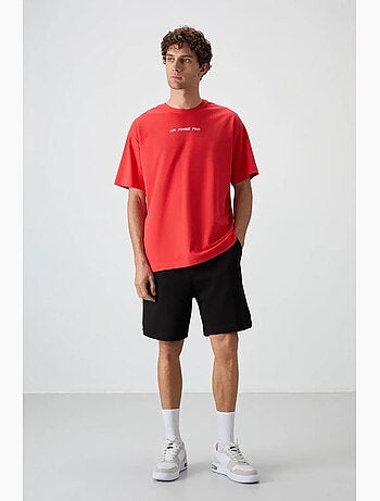 T-shirt oversize imprimé à col rond tommy